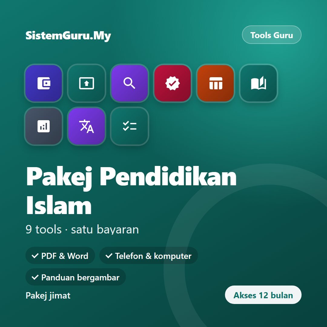 Pakej Pendidikan Islam (9 tools)