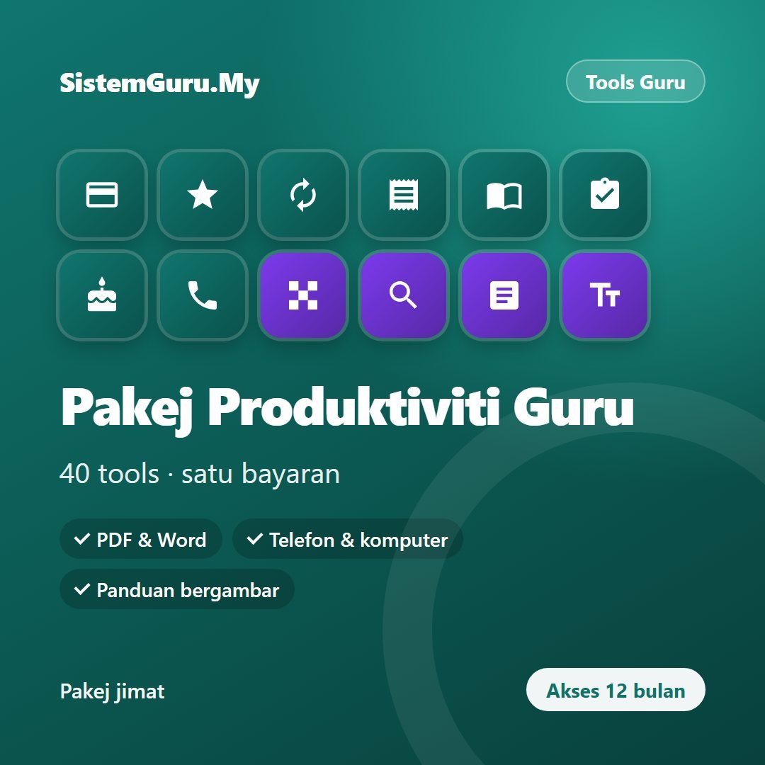 Pakej Produktiviti Guru (40 tools)