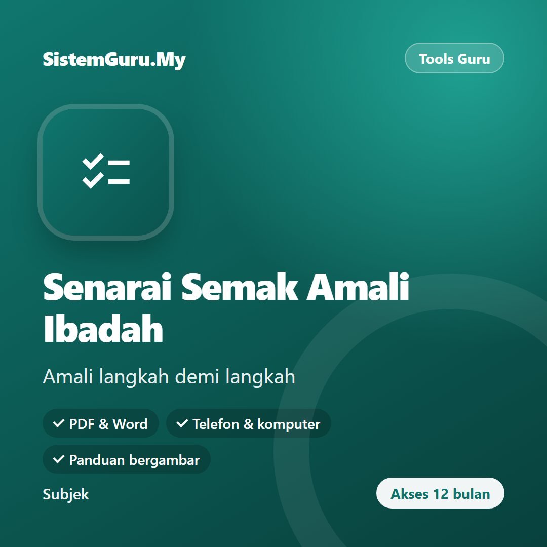 Senarai Semak Amali Ibadah