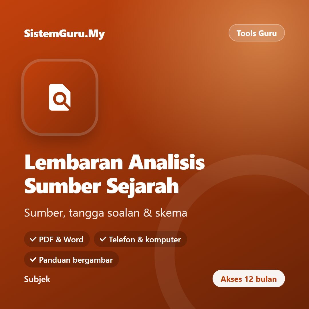 Lembaran Analisis Sumber Sejarah