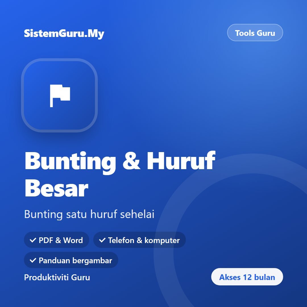 Bunting & Huruf Besar
