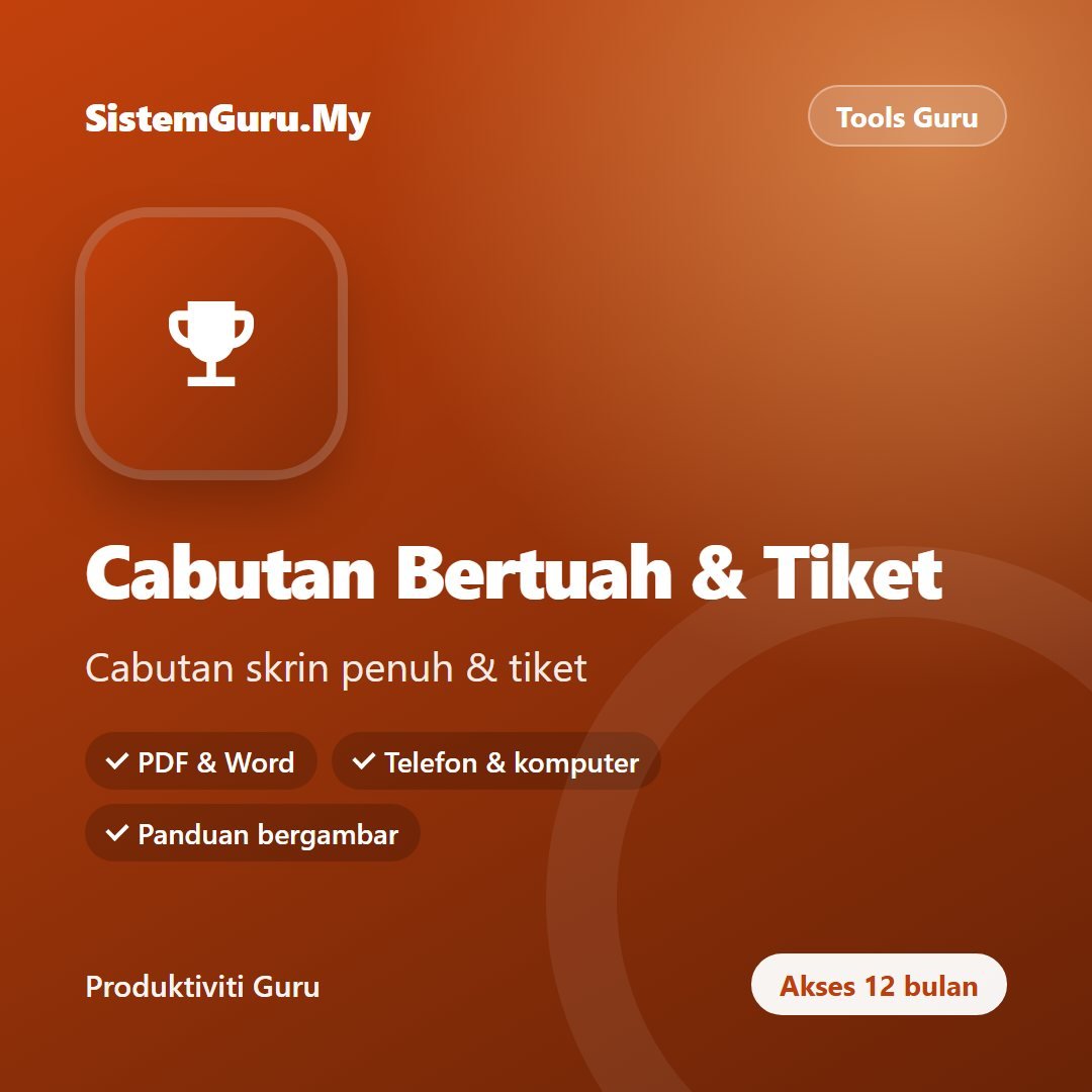 Cabutan Bertuah & Tiket