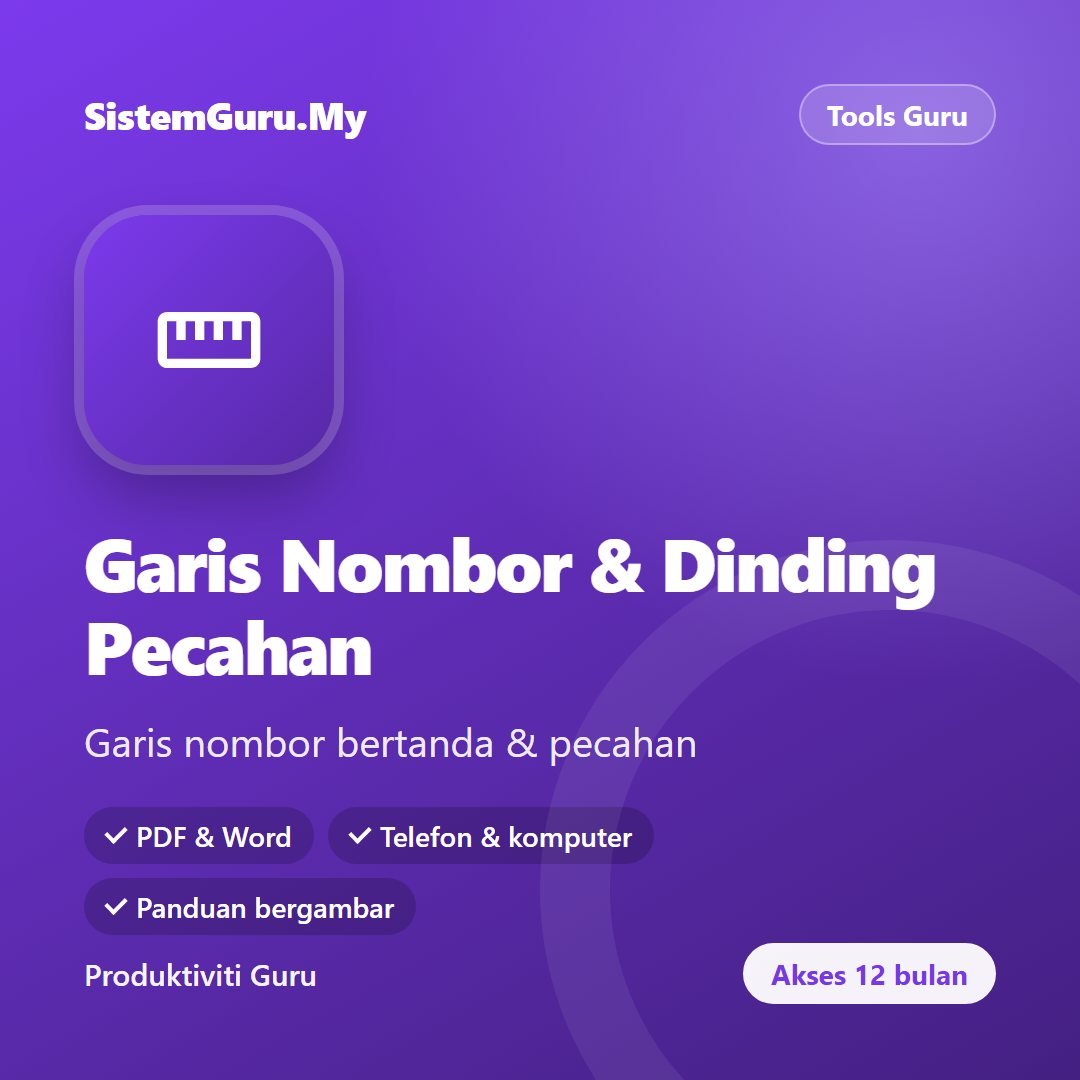 Garis Nombor & Dinding Pecahan