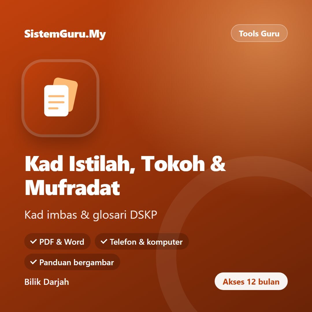 Kad Istilah, Tokoh & Mufradat