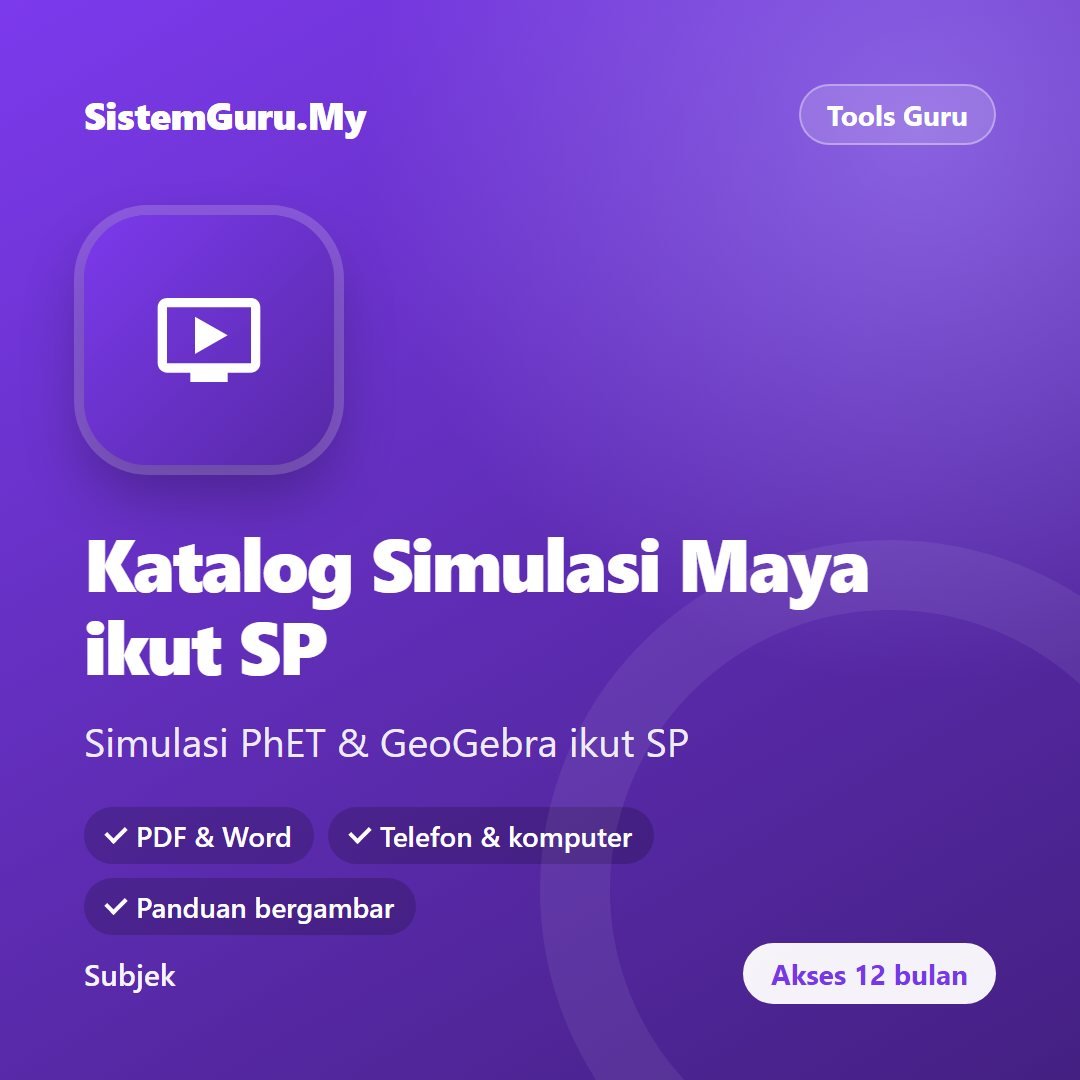 Katalog Simulasi Maya ikut SP