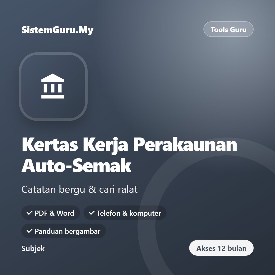 Kertas Kerja Perakaunan Auto-Semak