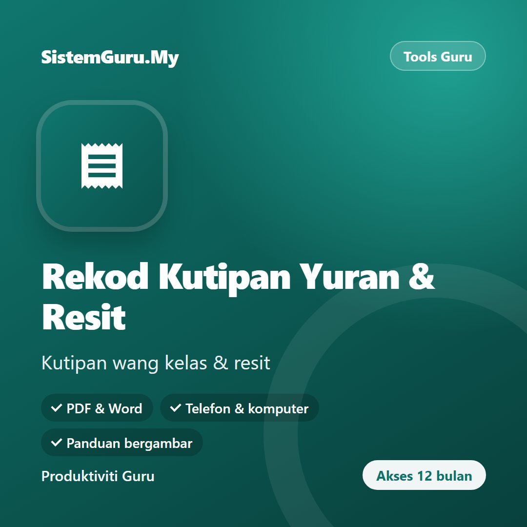 Rekod Kutipan Yuran & Resit
