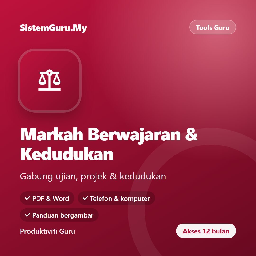 Markah Berwajaran & Kedudukan