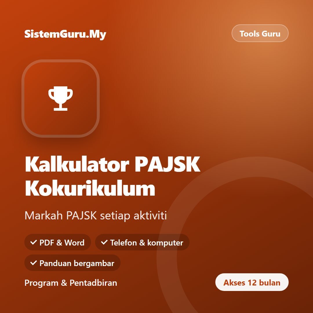Kalkulator PAJSK Kokurikulum