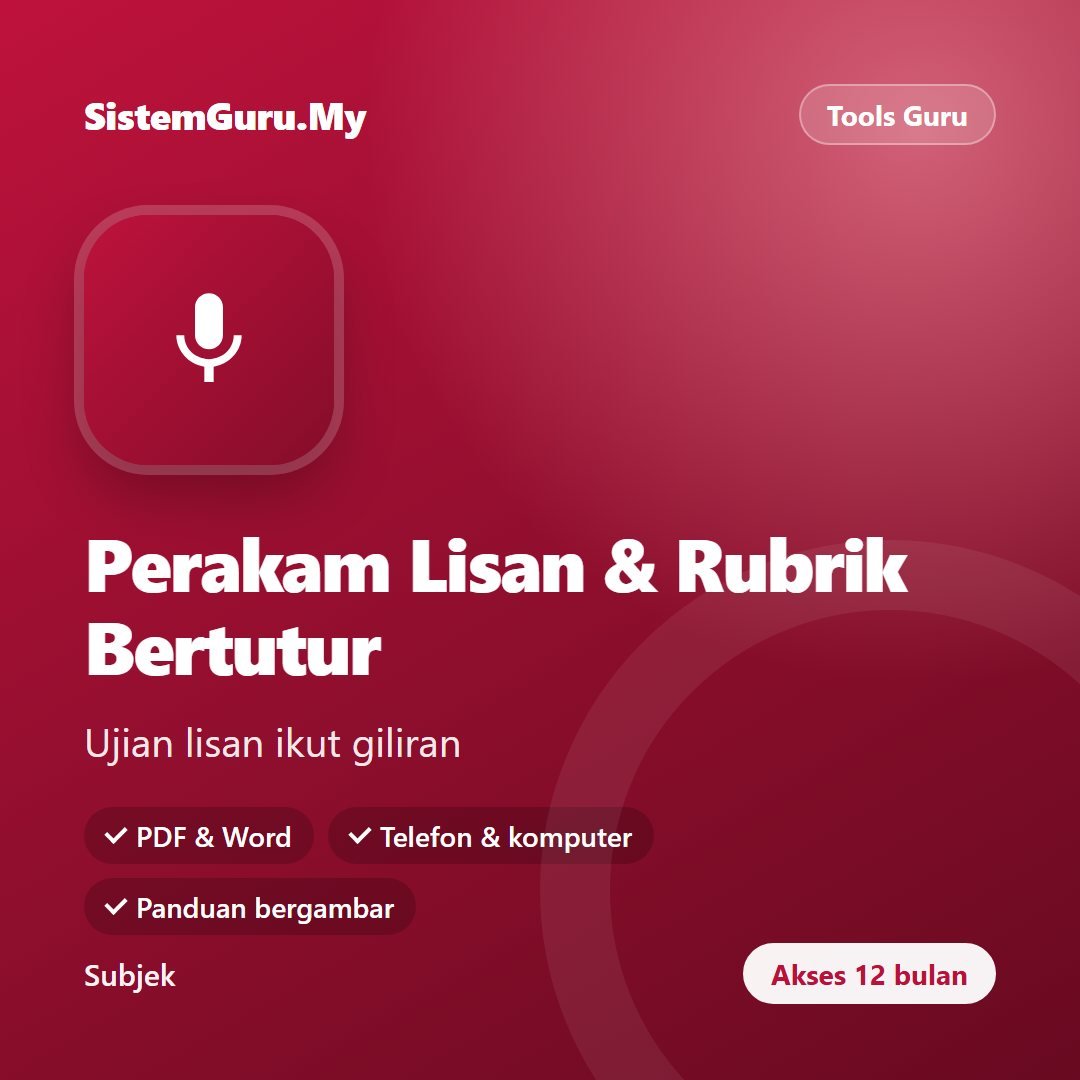 Perakam Lisan & Rubrik Bertutur