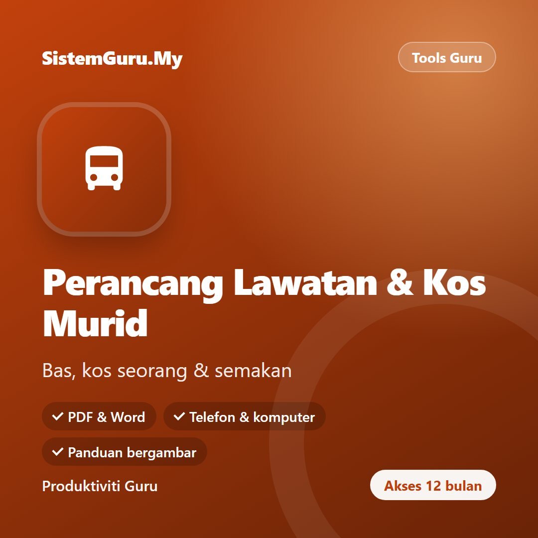 Perancang Lawatan & Kos Murid