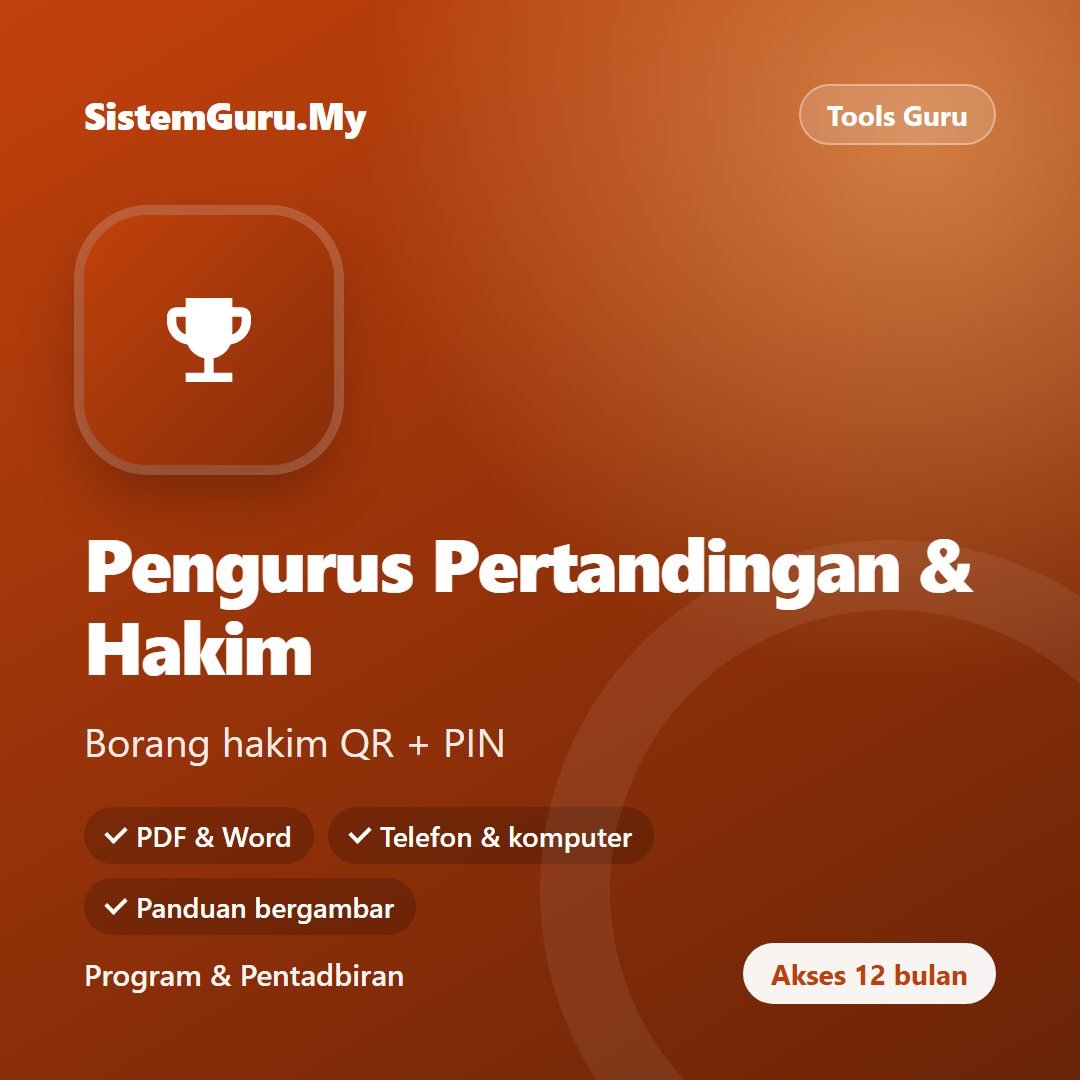 Pengurus Pertandingan & Hakim