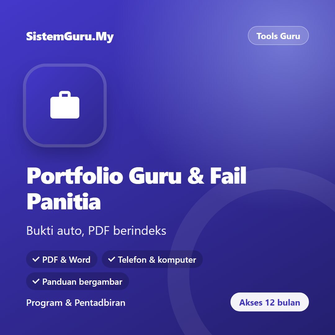 Portfolio Guru & Fail Panitia