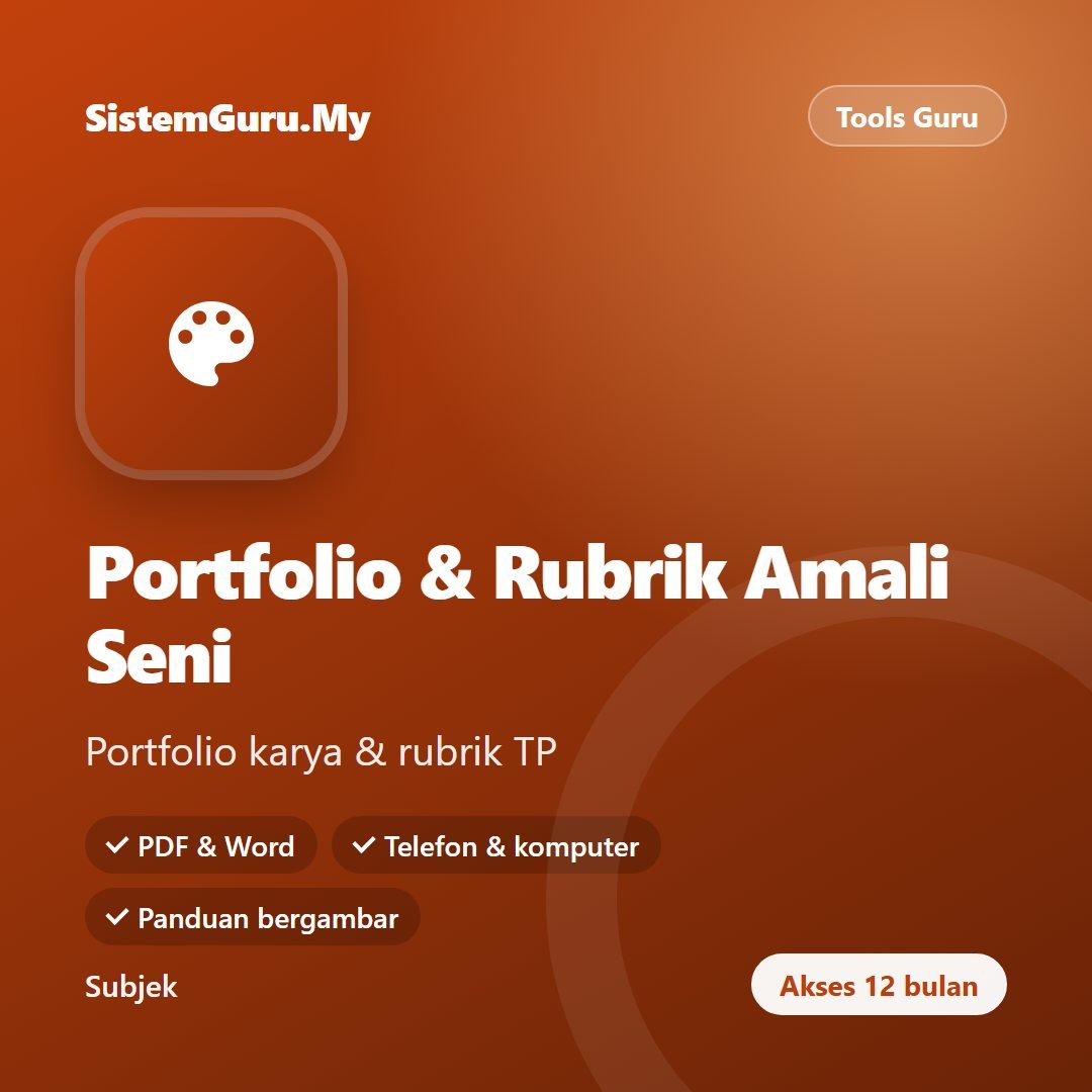 Portfolio & Rubrik Amali Seni