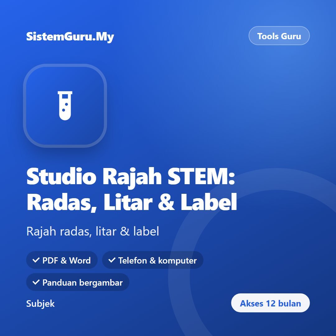 Studio Rajah STEM: Radas, Litar & Label