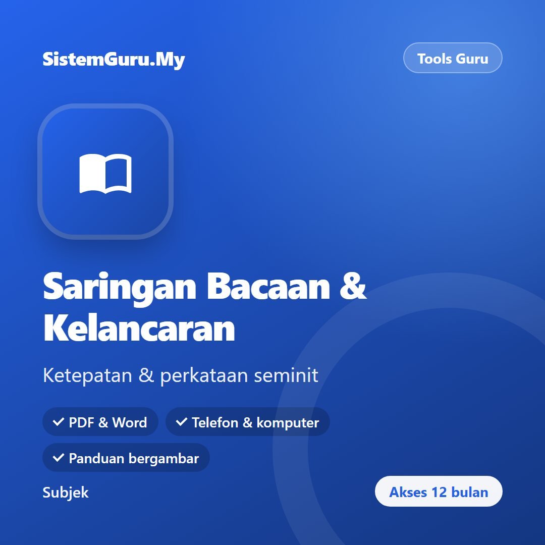 Saringan Bacaan & Kelancaran