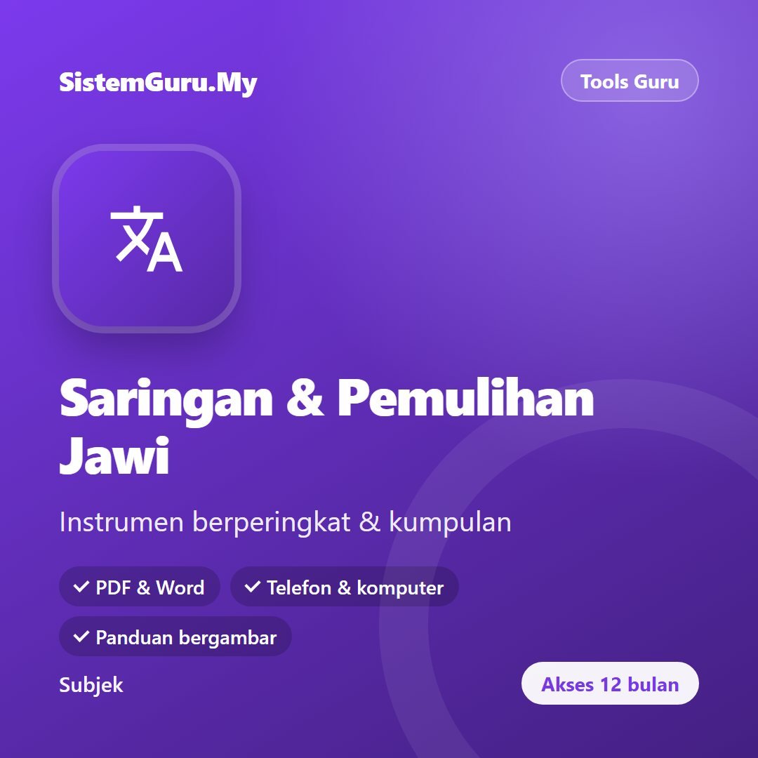 Saringan & Pemulihan Jawi