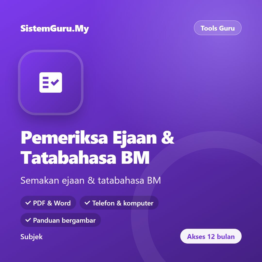 Pemeriksa Ejaan & Tatabahasa BM