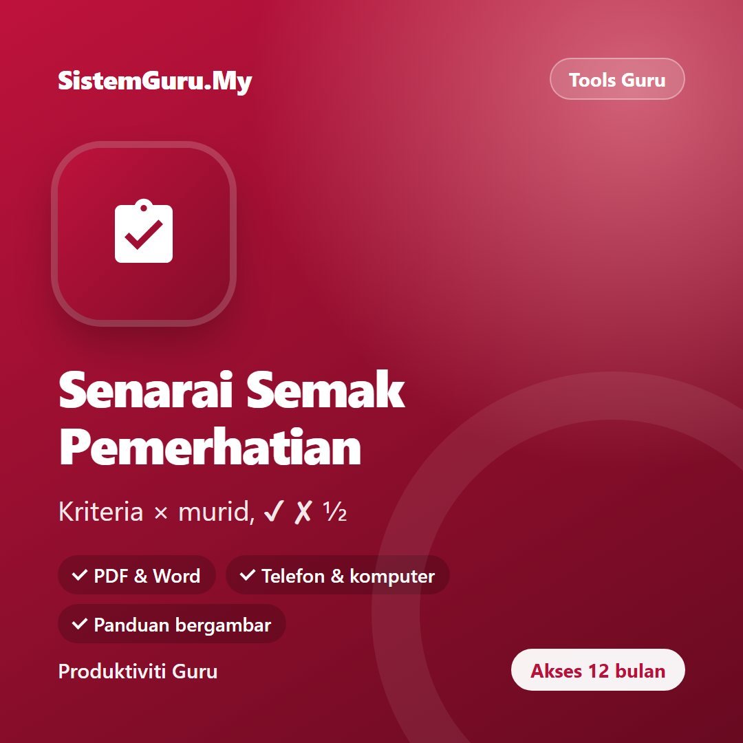 Senarai Semak Pemerhatian
