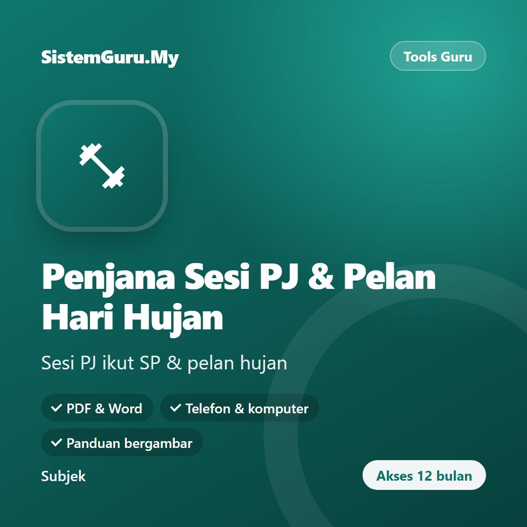 Penjana Sesi PJ & Pelan Hari Hujan
