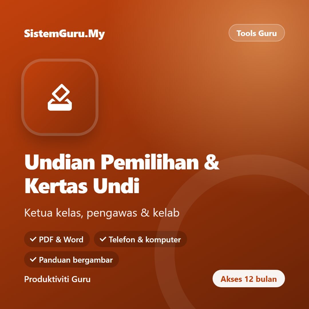 Undian Pemilihan & Kertas Undi