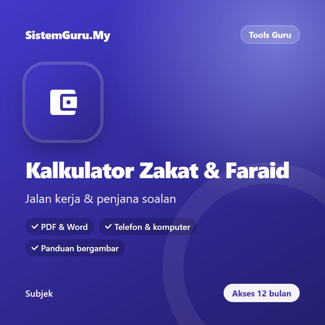 Kalkulator Zakat & Faraid