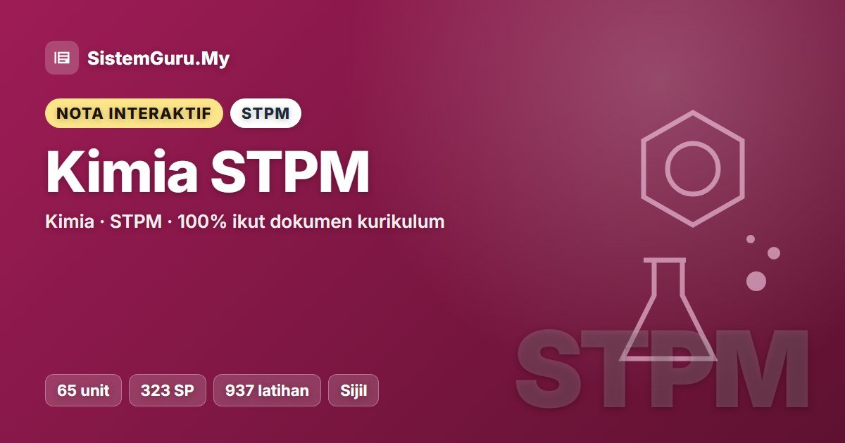 Nota Interaktif Kimia STPM