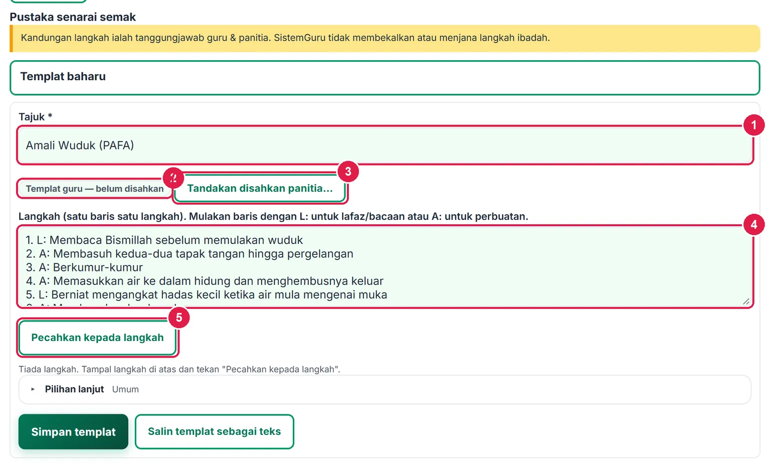 Senarai Semak Amali Ibadah — gambar 3