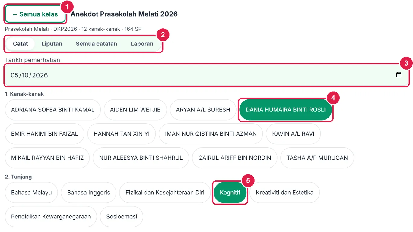 Catatan Anekdot & Laporan Perkembangan — gambar 3