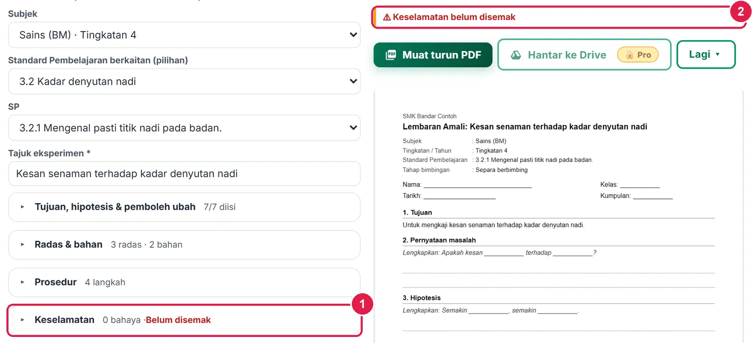 Penjana Kertas Amali & Rubrik KPS — gambar 4
