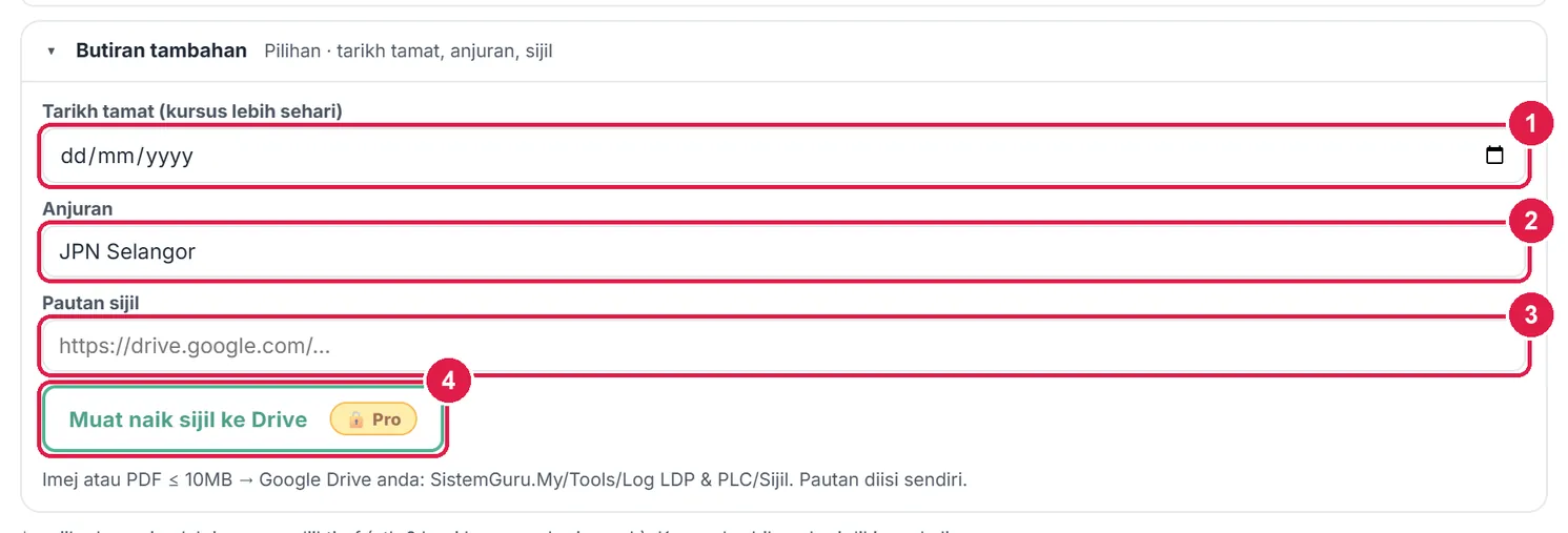 Log LDP & PLC — gambar 3