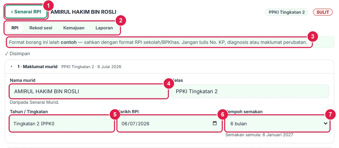 Pembina RPI & Penjejak Matlamat — gambar 3