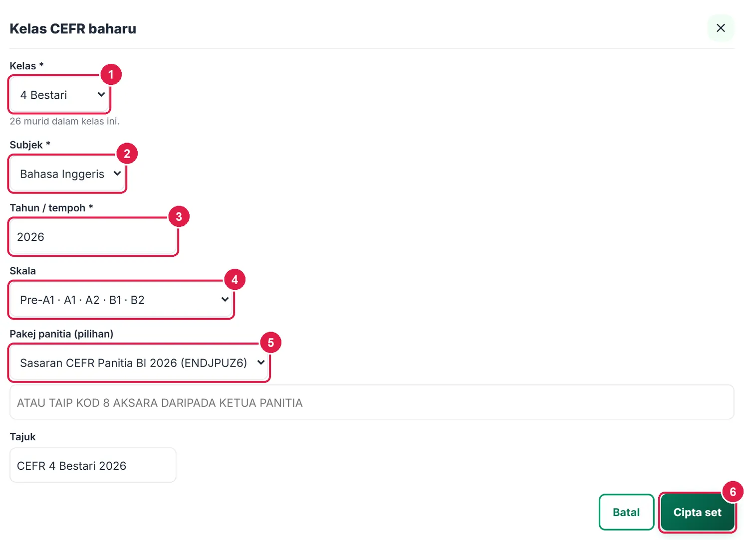Penjejak Tahap CEFR Bahasa Inggeris — gambar 2