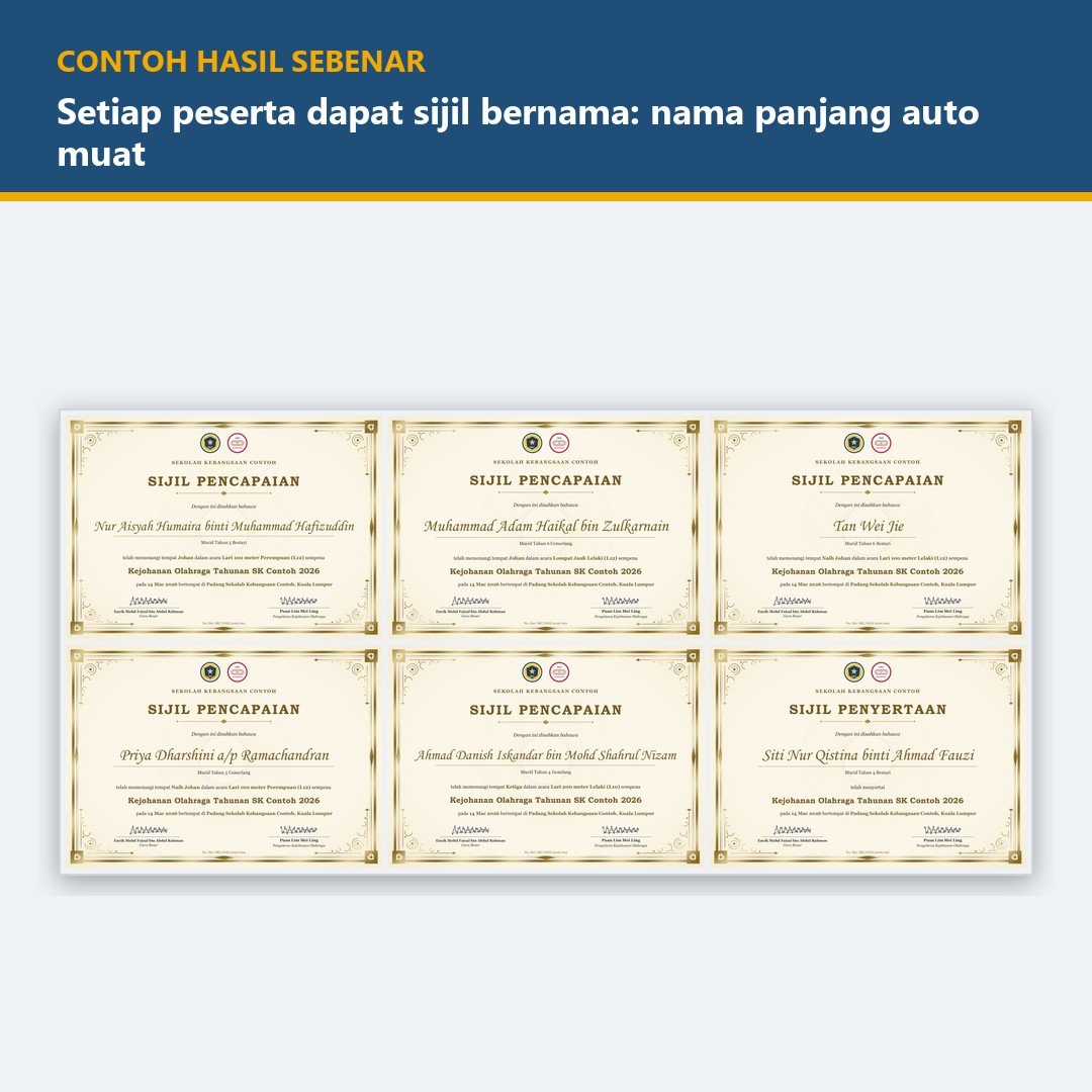 Sijil Penghargaan & Sijil Penyertaan Sekolah — gambar 2