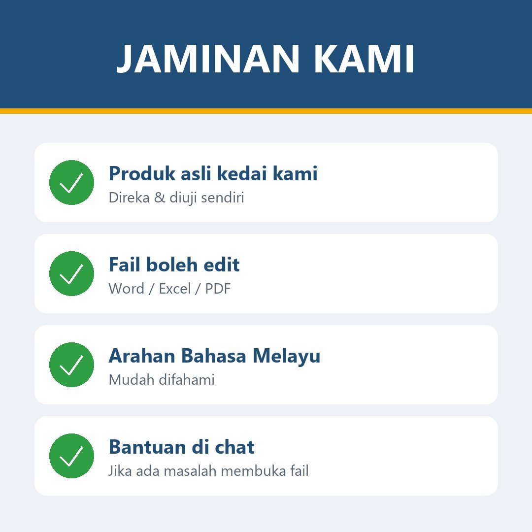 Template Excel Jualan, Rekod Stok, Invois & Belanja Bulanan — gambar 5