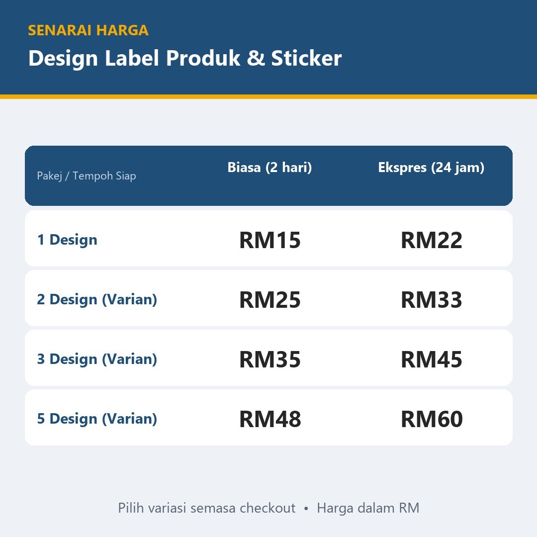 Sticker Label Produk Custom, Design Label Makanan & Sticker Frozen - Bulat, Segi Empat, Helaian A4 Sedia Cetak — gambar 3