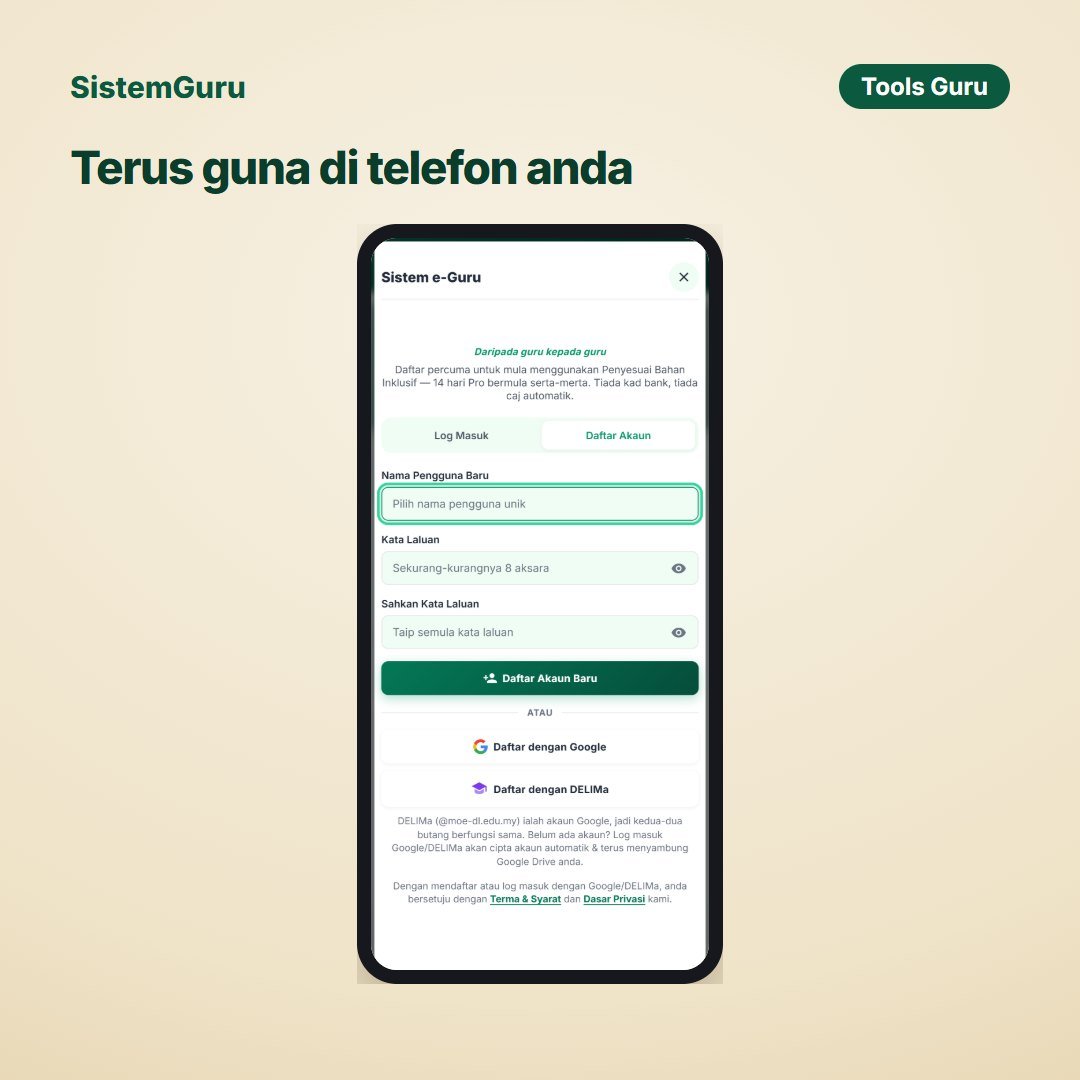 Penyesuai Bahan Inklusif