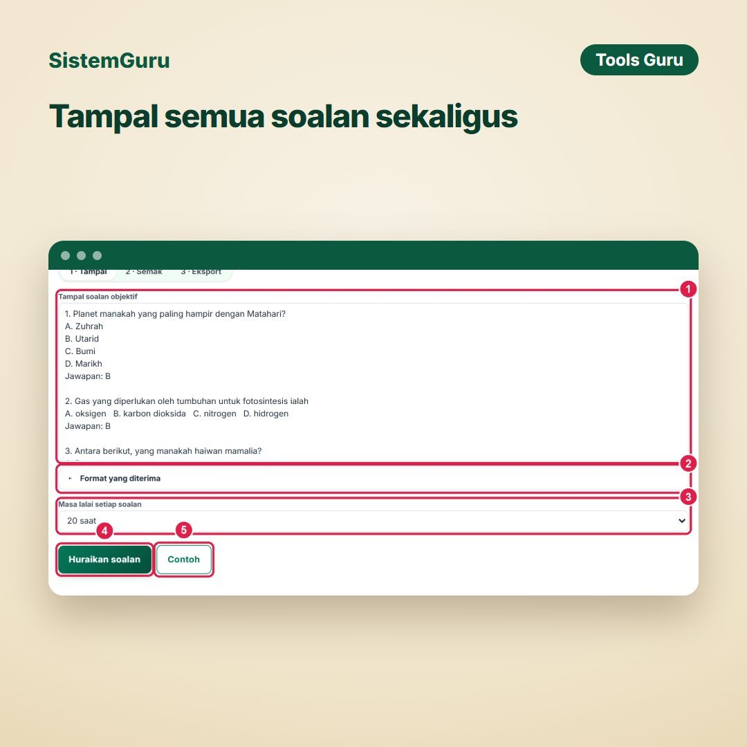 Bank Soalan ke Kahoot & Quizizz — gambar 4