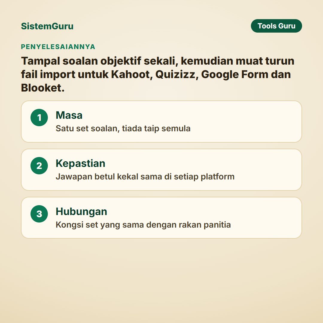 Bank Soalan ke Kahoot & Quizizz — gambar 7