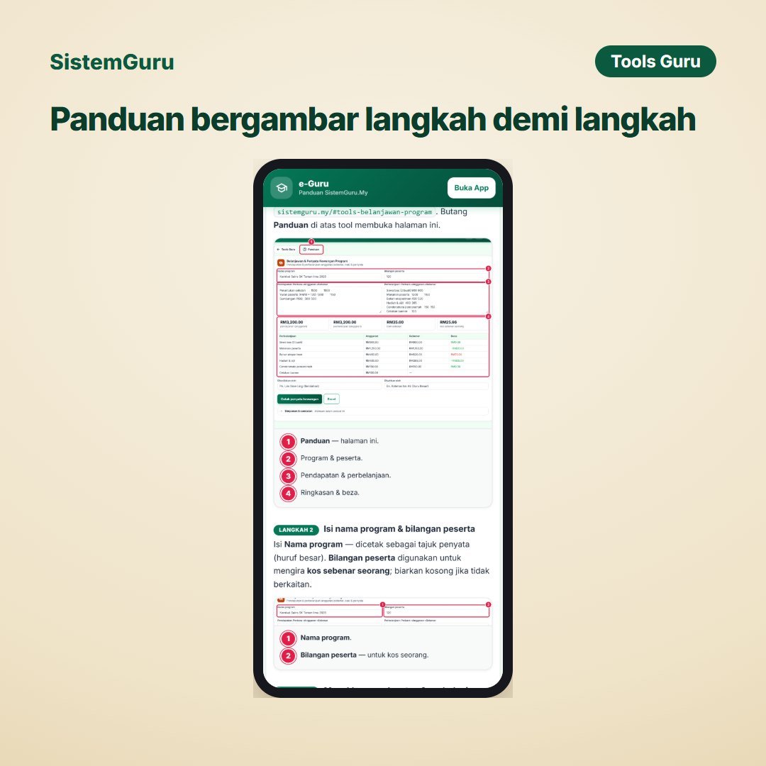 Belanjawan & Penyata Kewangan Program