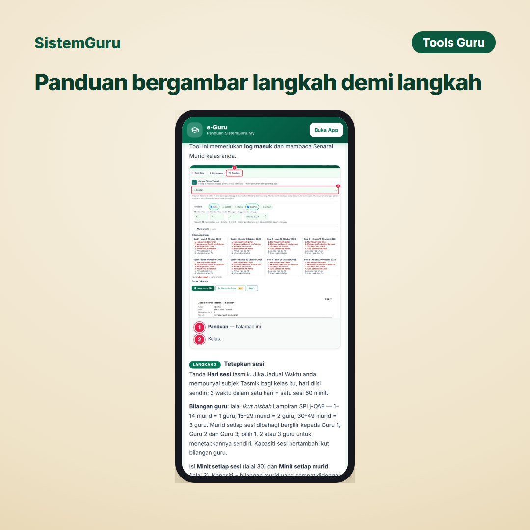 Jadual Giliran Tasmik — gambar 6