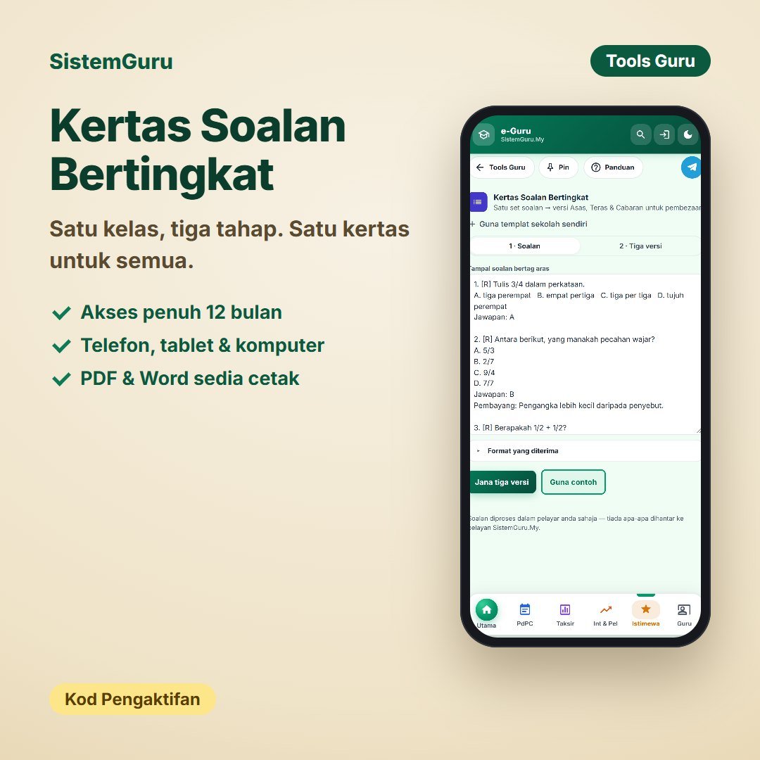 Kertas Soalan Bertingkat