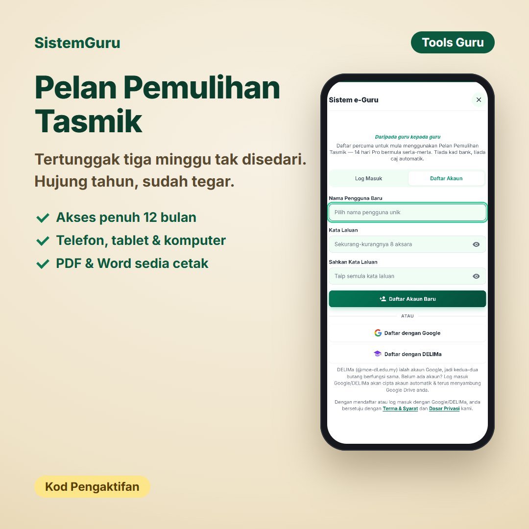 Pelan Pemulihan Tasmik