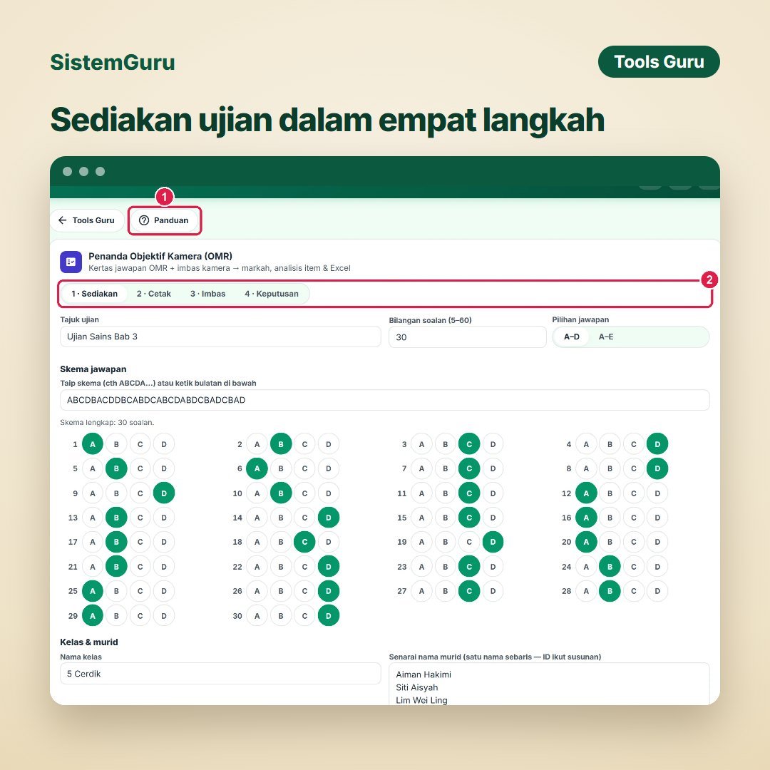 Penanda Objektif Kamera (OMR) — gambar 3