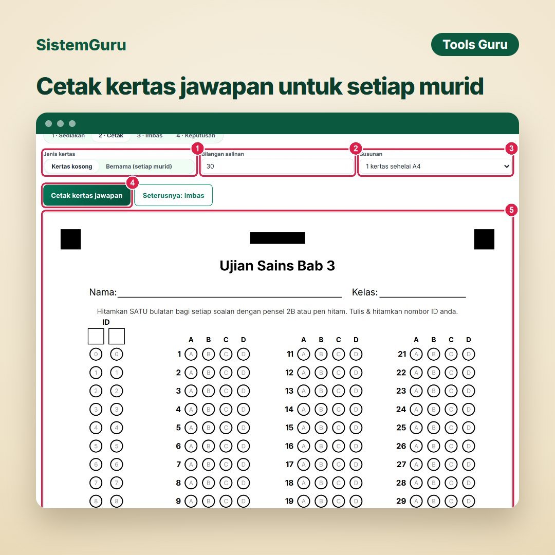 Penanda Objektif Kamera (OMR) — gambar 5