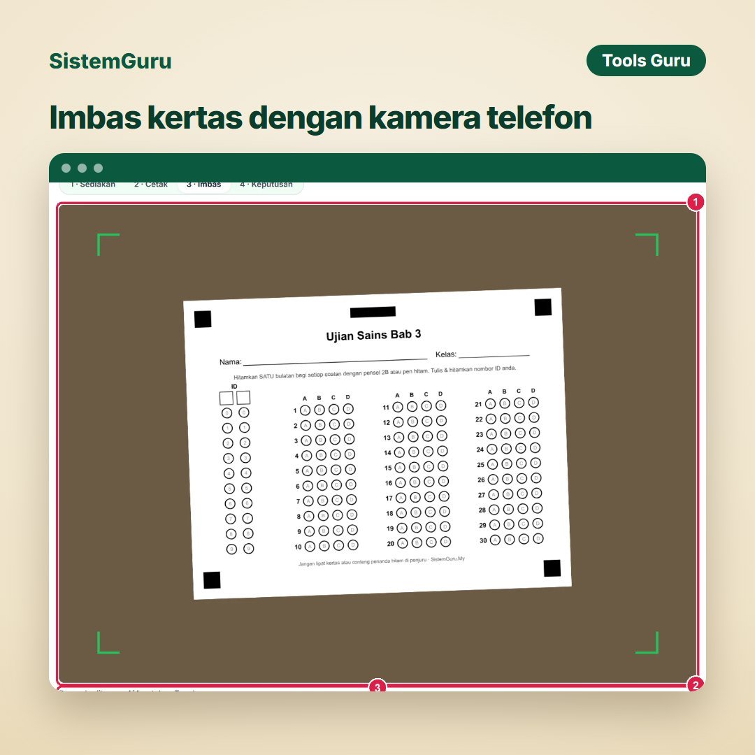 Penanda Objektif Kamera (OMR) — gambar 6