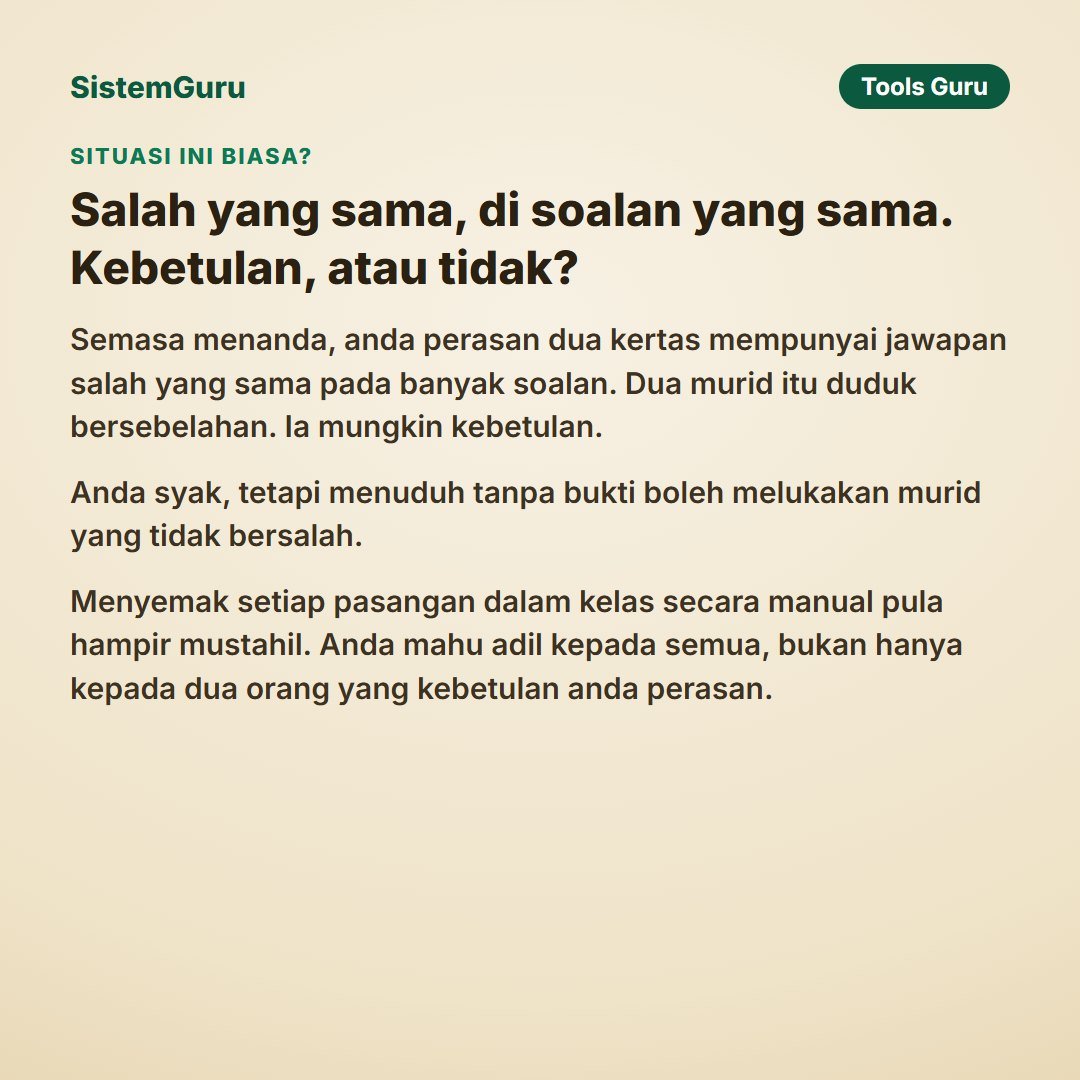 Pengesan Tiruan Jawapan Objektif — gambar 2