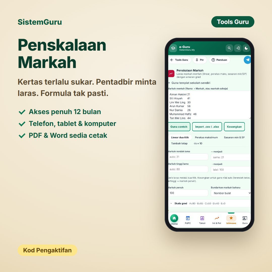 Penskalaan Markah