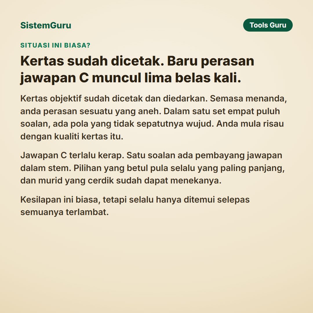 Penyemak Kualiti Item Objektif — gambar 2