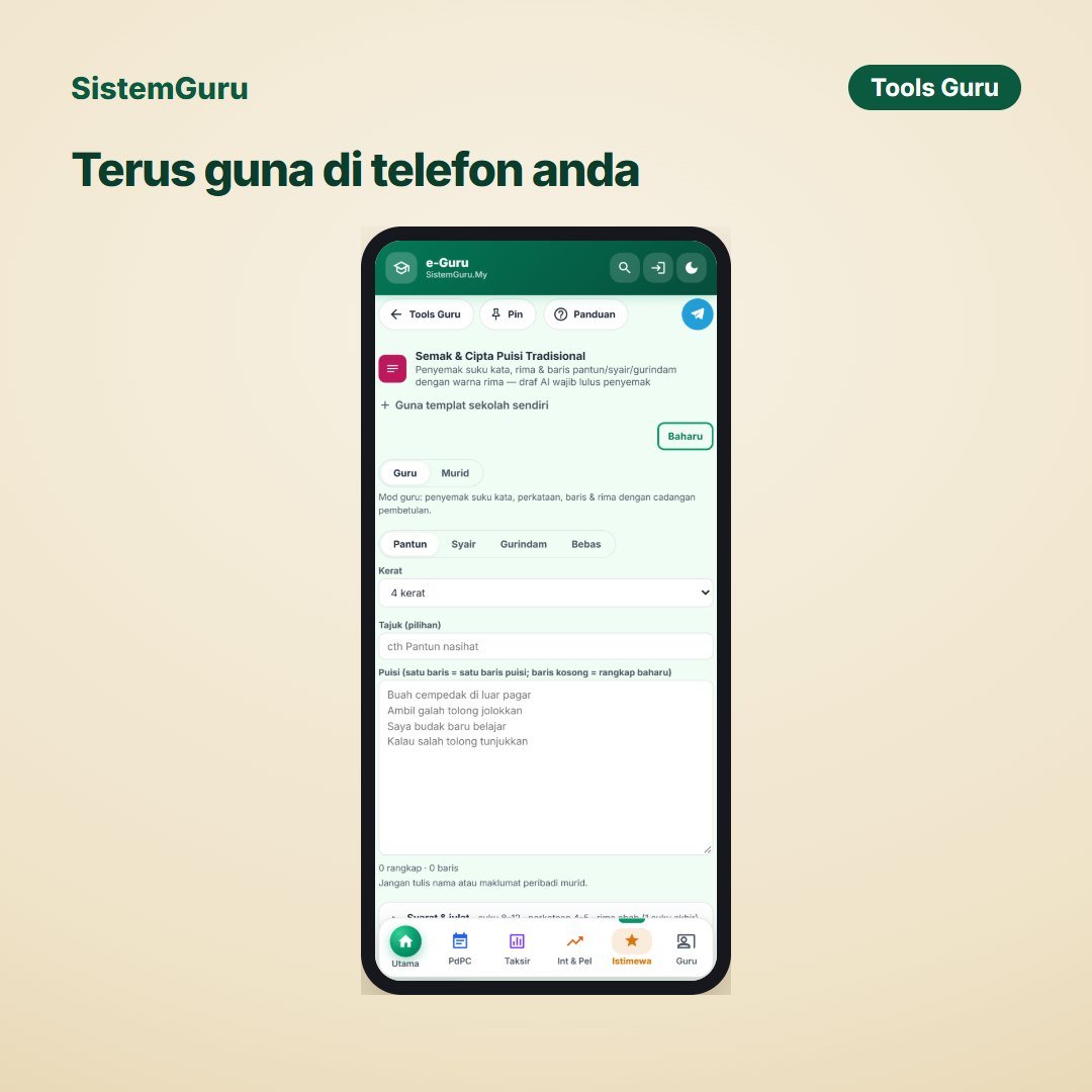 Semak & Cipta Puisi Tradisional